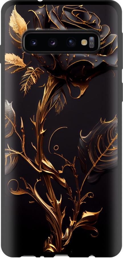 Чехол на Samsung Galaxy S10 Роза 3 (5552b-1640-42517)