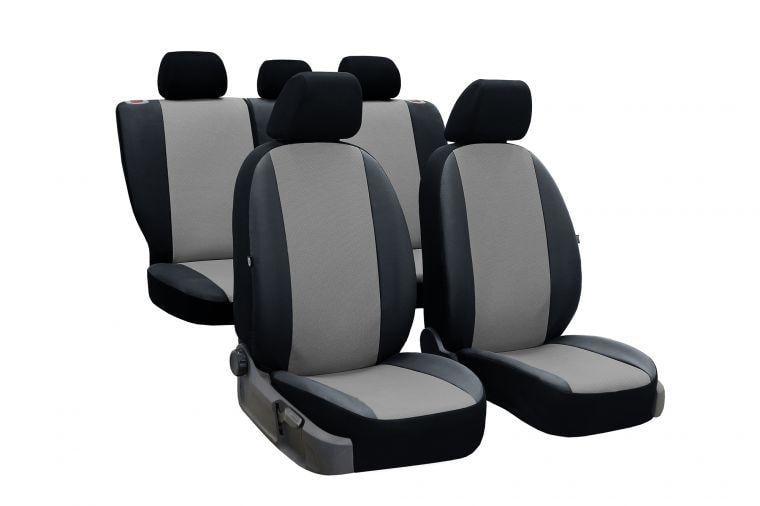 Авточехлы из экокожи CHERY Eastar 2003-2015 Pok-ter PERLINE с серой вставкой (r416065)