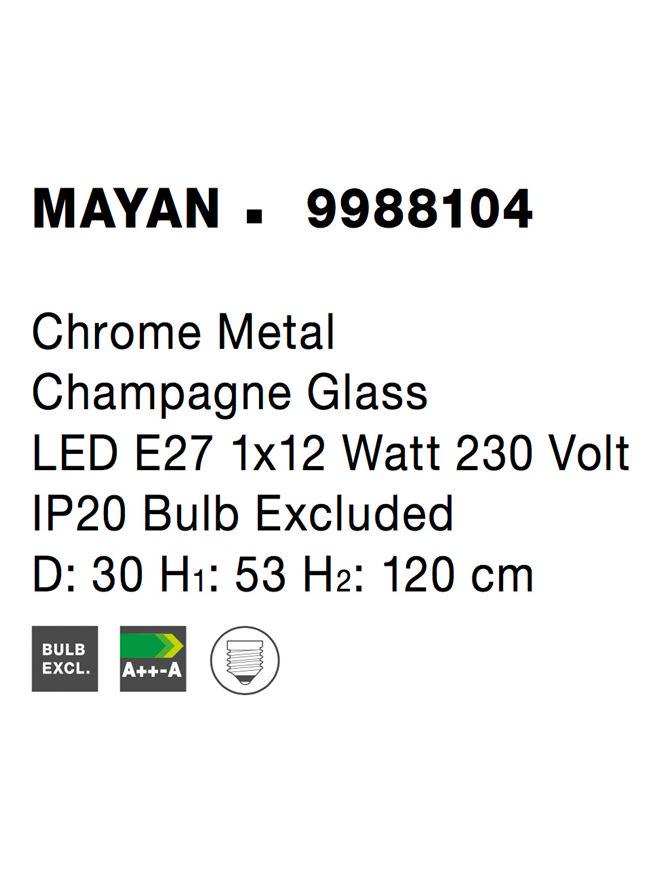 Подвесной светильник Nova Luce Mayan (9988104) - фото 5