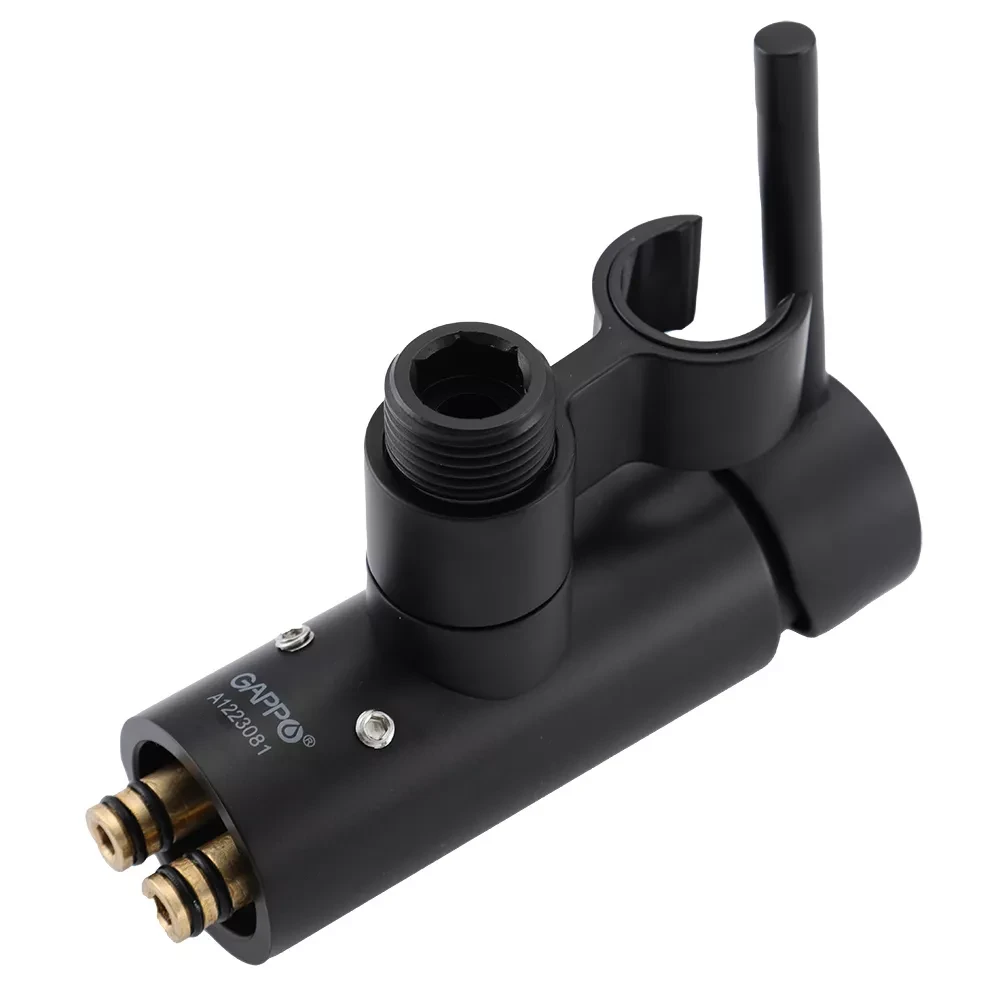 Гигиенический душ скрытого монтажа Gappo G7206-6 Черный (G7206-6) - фото 4 Гигиенический душ скрытого монтажа Gappo G7206-6 Черный (G7206-6) - фото 4