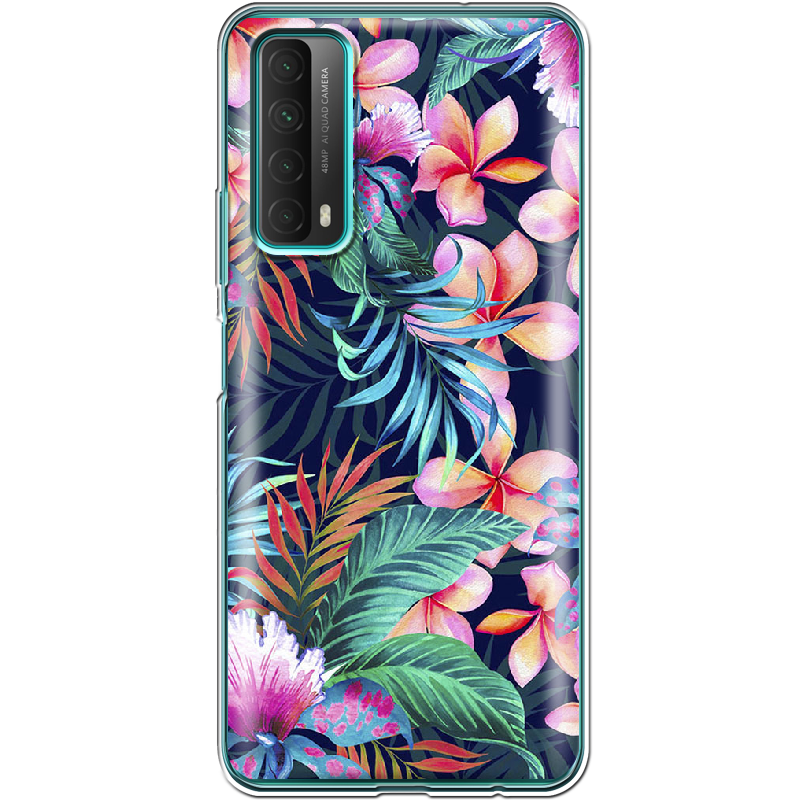 Чехол Boxface Huawei P Smart 2021 flowers in the tropics Прозрачный силикон (41133-up1971-41133)