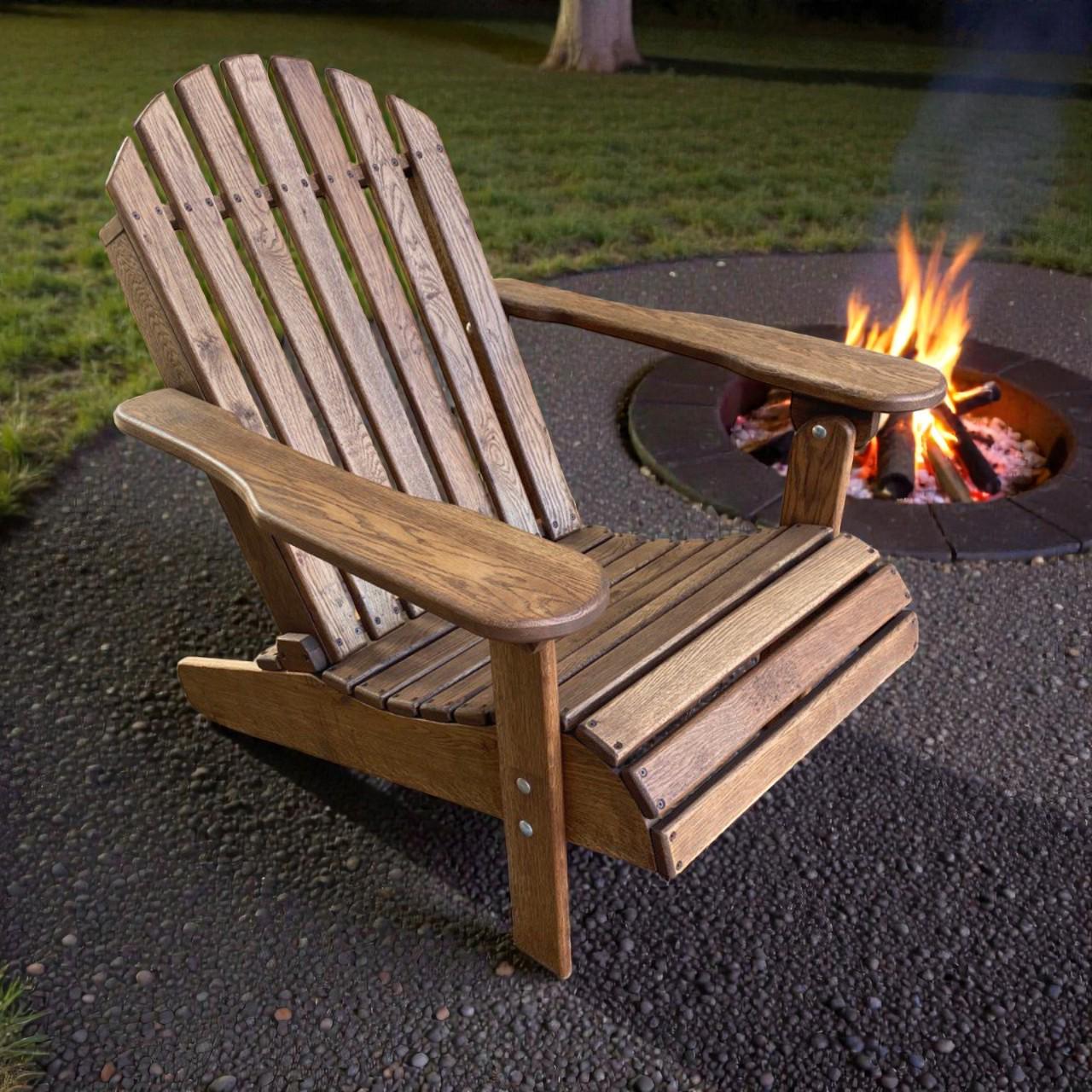 Шезлонг дубовый RELAX WOOD Адирондак натуральное дерево (11294301)