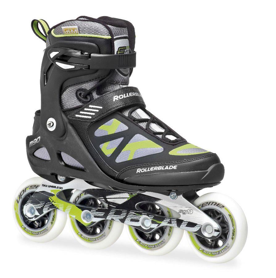 Роликові ковзани Rollerblade MACROBLADE 90 р. 46 Чорний/Зелений (07355400 T83 - 6)