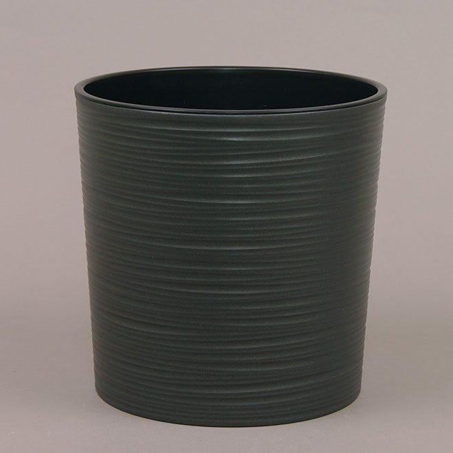 Горшок пластмассовый с вкладом Flora MALWA DLUTO 80603 25 см Графитовый (DR015076)