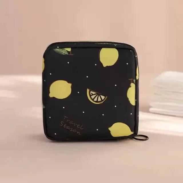 Косметичка водонепроникна Lemon 12х12х4 см Black - фото 5