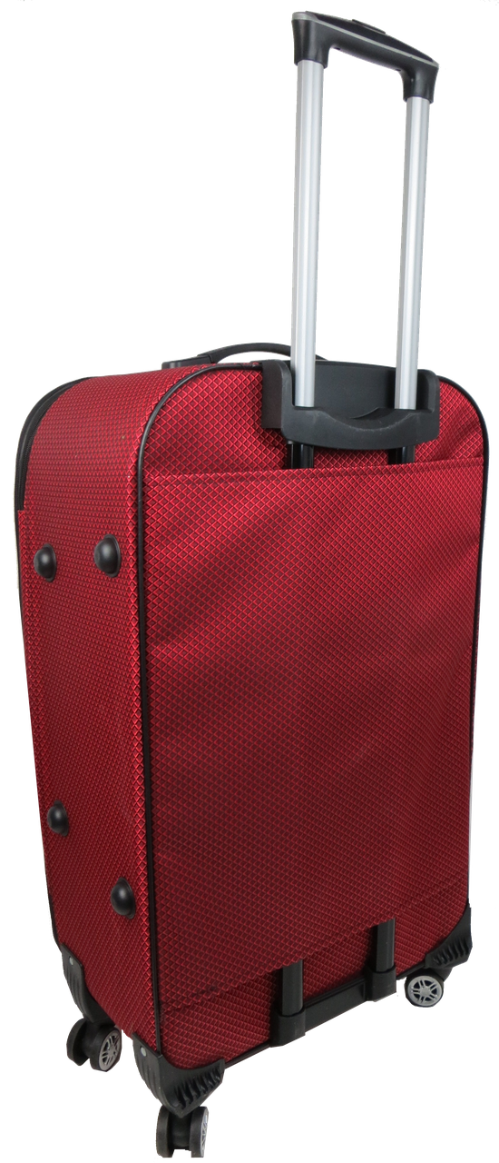 Чемодан на колесах Gedox GD Polo тканевый большой в клетку 100 л Красный - фото 3 Чемодан на колесах Gedox GD Polo тканевый большой в клетку 100 л Красный - фото 3