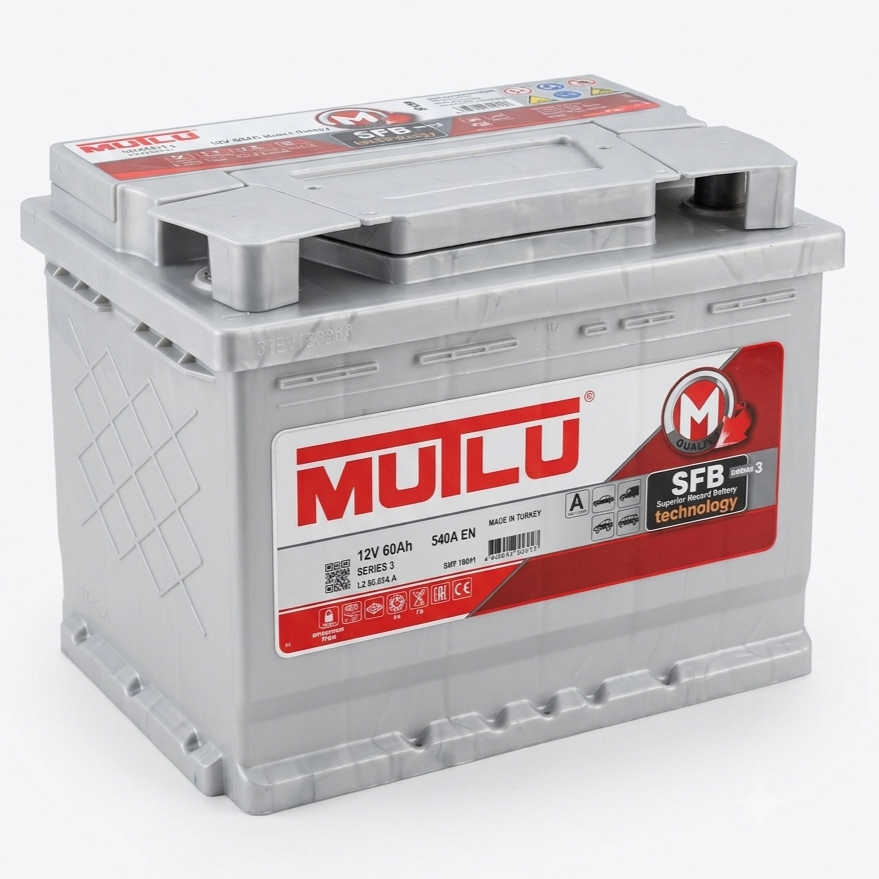 Аккумулятор 6CT-60 Mutlu SFB EN540 60Ah-12V+ справа 242х175х190 мм