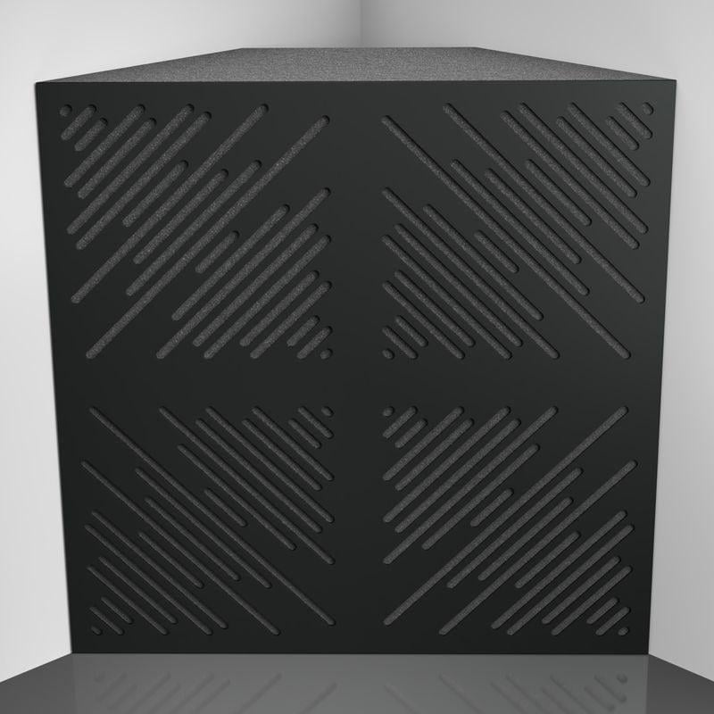 Бас пастка Ecosound 4Diagonals HDF 50х50 см 150 мм Чорний (1599)