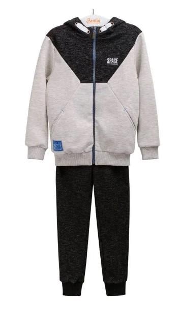 Костюм спортивний з начосом для хлопчика Bembi КС 536 98 см Сірий