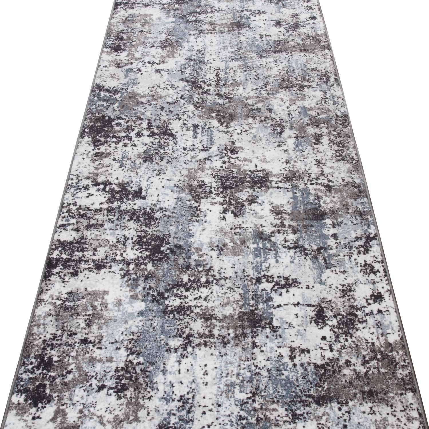 Килим безворсовий на гумовій основі Dakaria ATHENS RUN 22093370220-p11 1x1,5 м Сірий/Блакитний (00-00021540) - фото 5