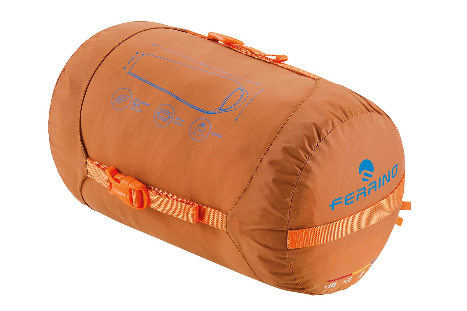 Спальный мешок Ferrino Lightec 1000 Duvet -6 °C left Russet (86702IAA)