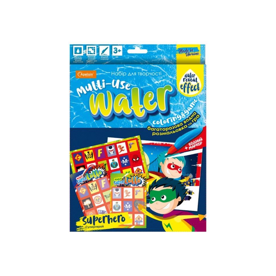 Набір для творчості НТ-13-01 багаторазове водне забарвлення та гра Superhero (RLT33612s44525) Набір для творчості НТ-13-01 багаторазове водне забарвлення та гра Superhero (RLT33612s44525)