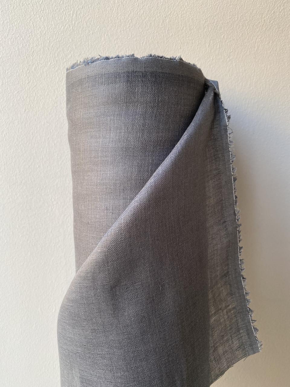 Тканина натуральна Linen Plus 100% льон марля Графітовий 744/555 Тканина натуральна Linen Plus 100% льон марля Графітовий 744/555