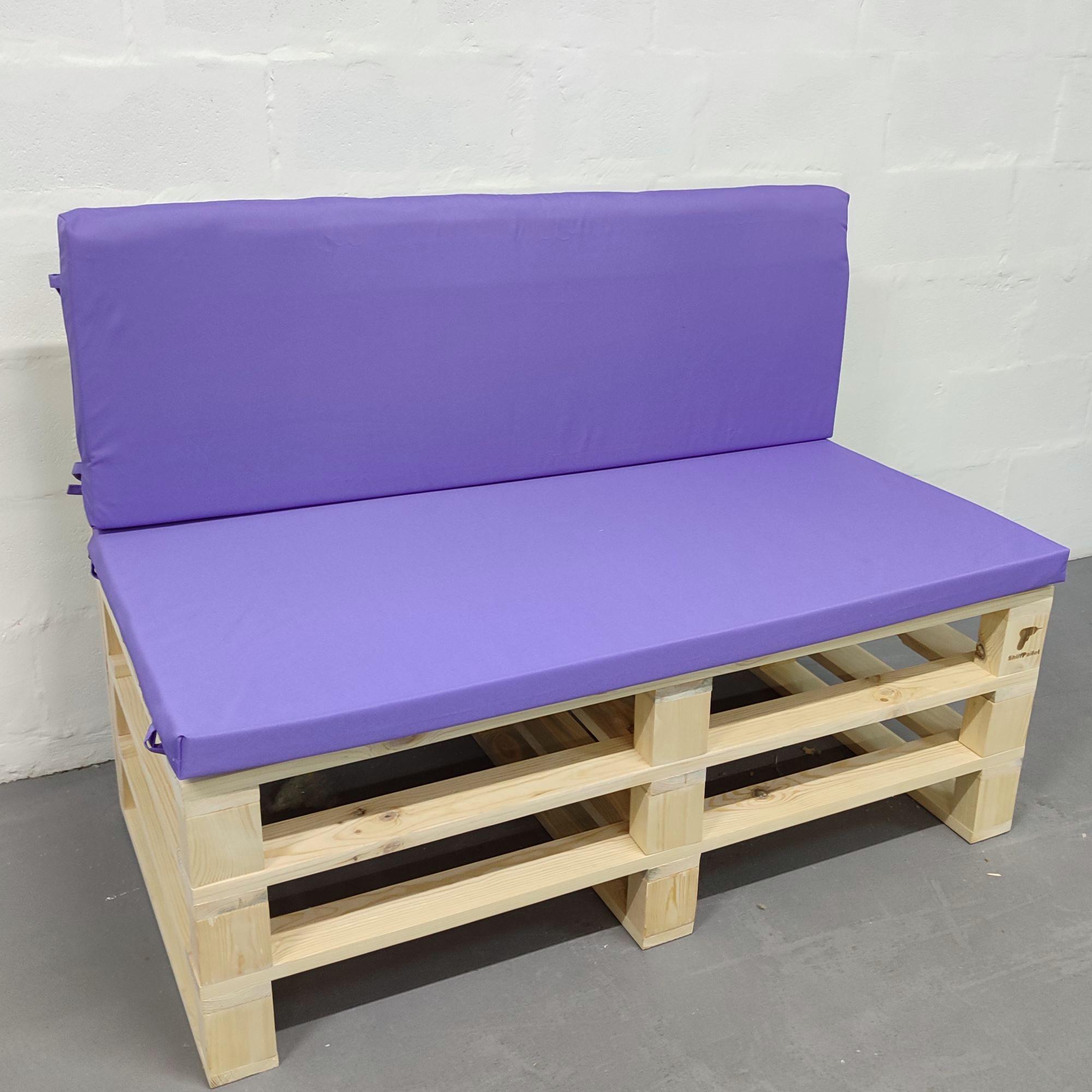 Комплект водоотталкивающих подушек для паллет-дивана eGarden оксфорд 120x60x5/120x40x5 см Сиреневый (5606) - фото 1 Комплект водоотталкивающих подушек для паллет-дивана eGarden оксфорд 120x60x5/120x40x5 см Сиреневый (5606) - фото 1