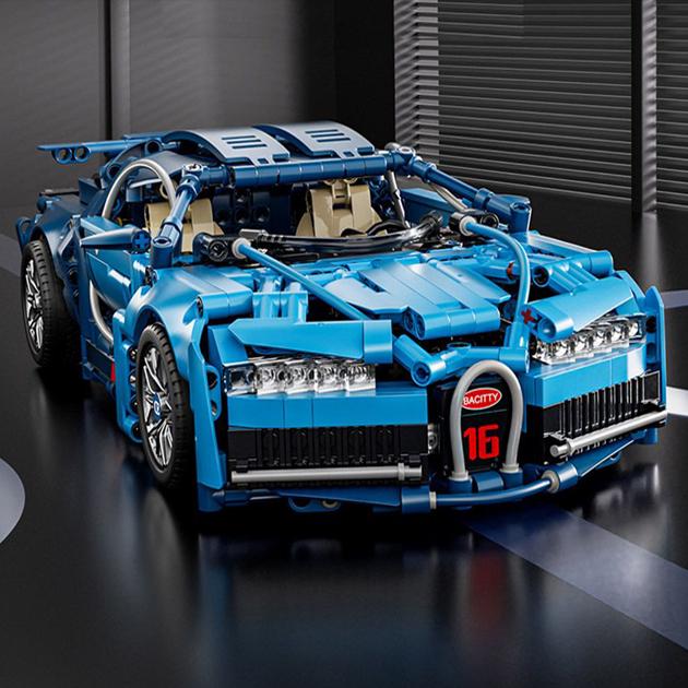Конструктор Bugatti chiron 1220 деталейi 1:14 Бугатті Синій (29011572) - фото 6 Конструктор Bugatti chiron 1220 деталейi 1:14 Бугатті Синій (29011572) - фото 6