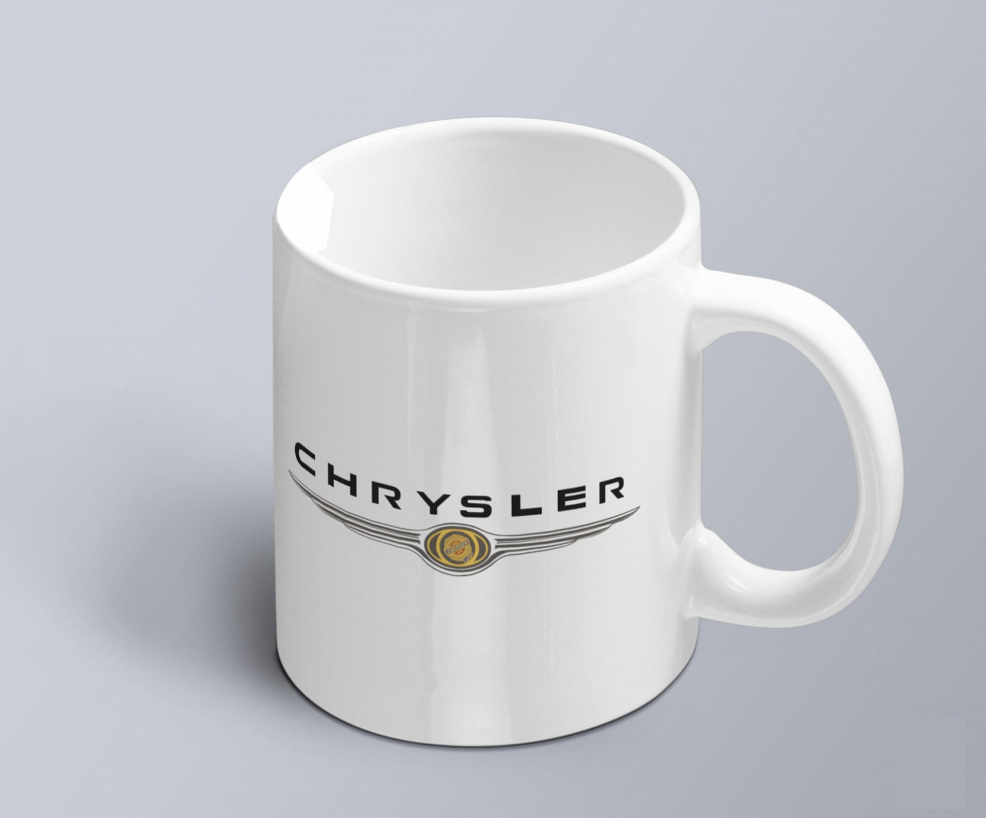 Чашка с принтом авто логотип Chrysler (02010102032)