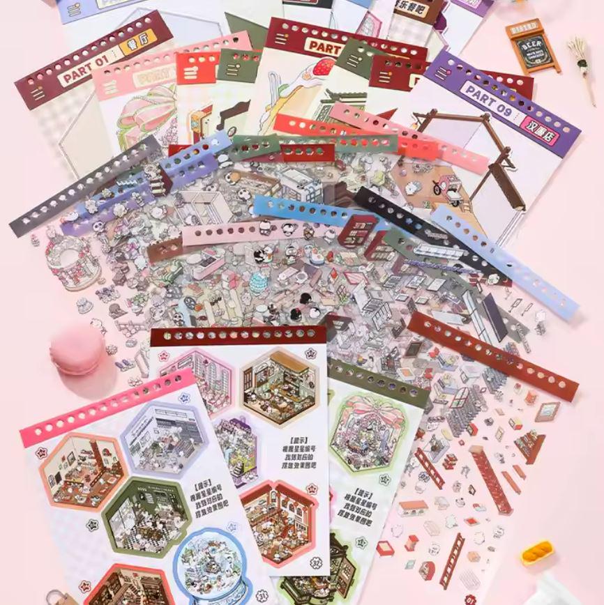 Блокнот з 3D наклейками для створення міні кімнат з Капібарою 15 інтер'єрів - фото 5