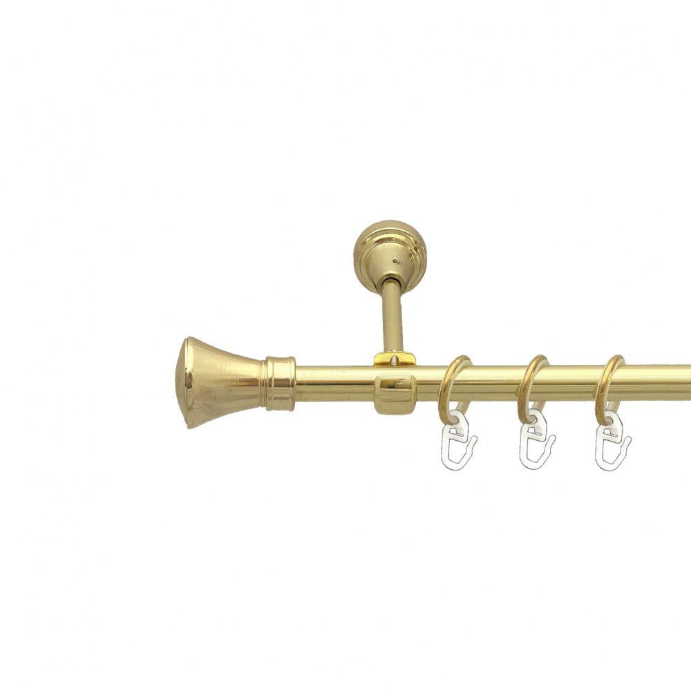 Карниз Orvit Люксор металевий однорядний відкритий гладка труба кільце металеве 16 мм 160 см Золото (00-00014095) - фото 1 Карниз Orvit Люксор металевий однорядний відкритий гладка труба кільце металеве 16 мм 160 см Золото (00-00014095) - фото 1