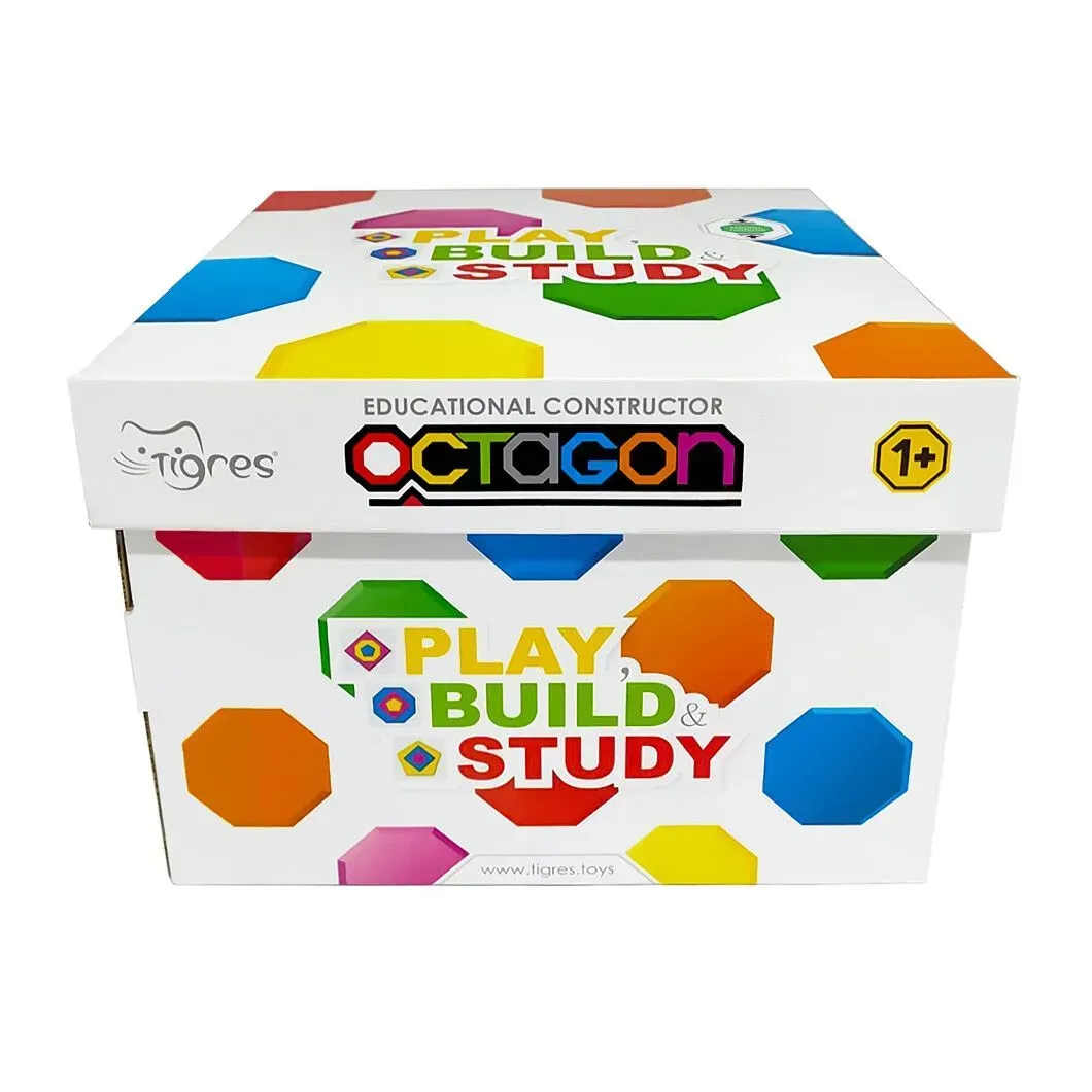 Конструктор детский Tigres Octagon из пластика 88 дет. Разноцветный (150-98-39773)