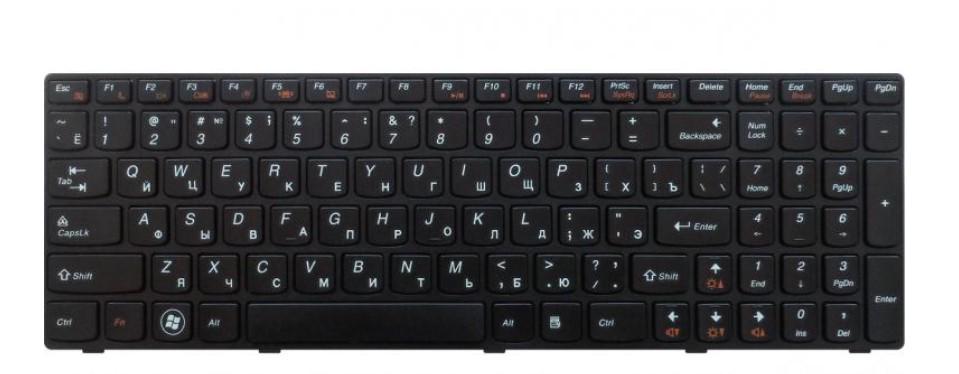 Клавиатура для ноутбука Lenovo IdeaPad Z575A/G565A/G570/G570A/G570AH/G570G