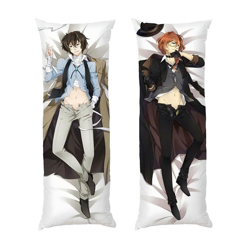 Подушка дакимакура Dazai and Chuuya Bungou Stray Dogs габардин 150х50 см (112592-3)