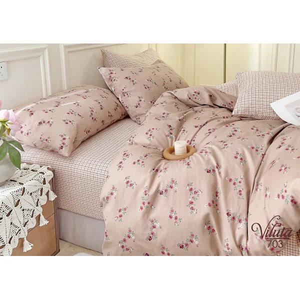 Комплект постельного белья Viluta Twill 703 сатин двуспальный (1386)