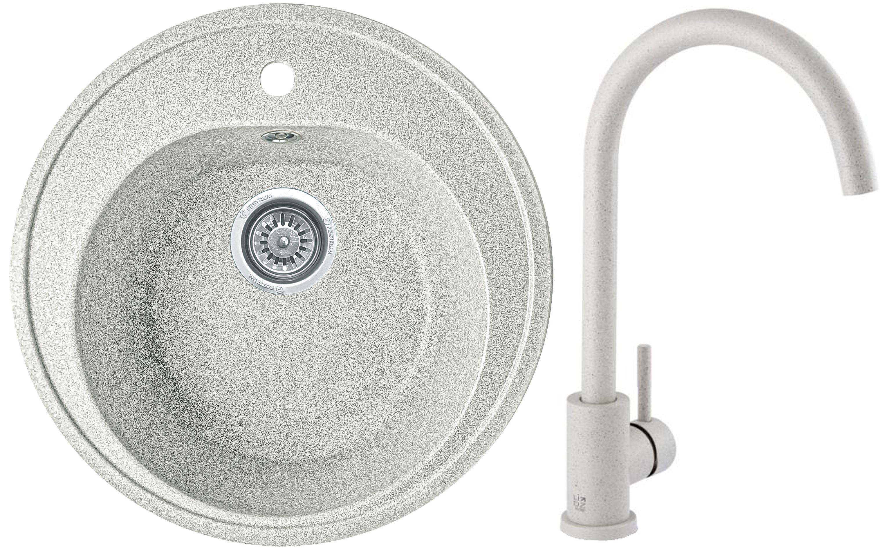 Мойка кухонная Valetti 5S со смесителем 510x510 мм Тера - фото 1 Мойка кухонная Valetti 5S со смесителем 510x510 мм Тера - фото 1