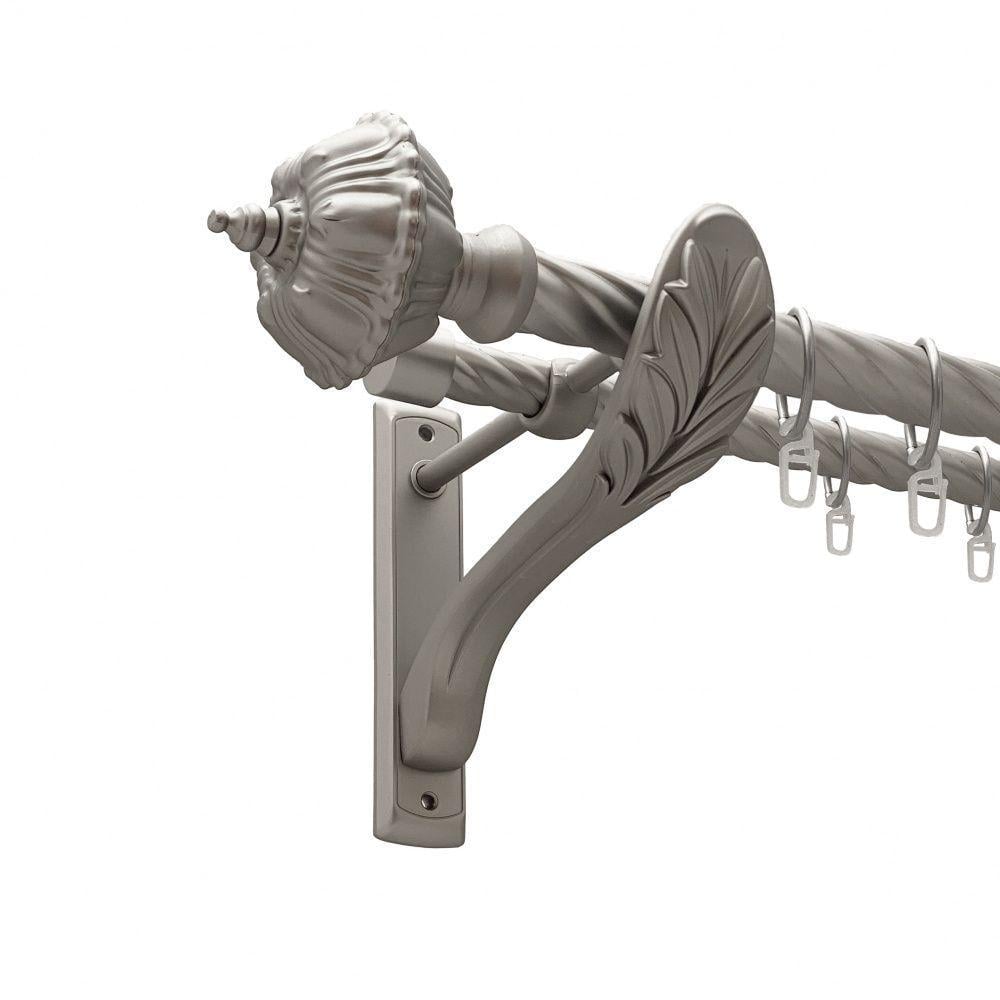 Карниз для штор Orvit Шато двухрядный скрученный 25/19 мм 160 см Сатин (00-00011551)