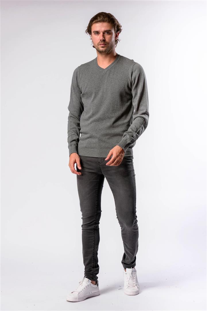 Светр чоловічий Kvl 10402379 L Сірий - фото 4 Светр чоловічий Kvl 10402379 L Сірий - фото 4