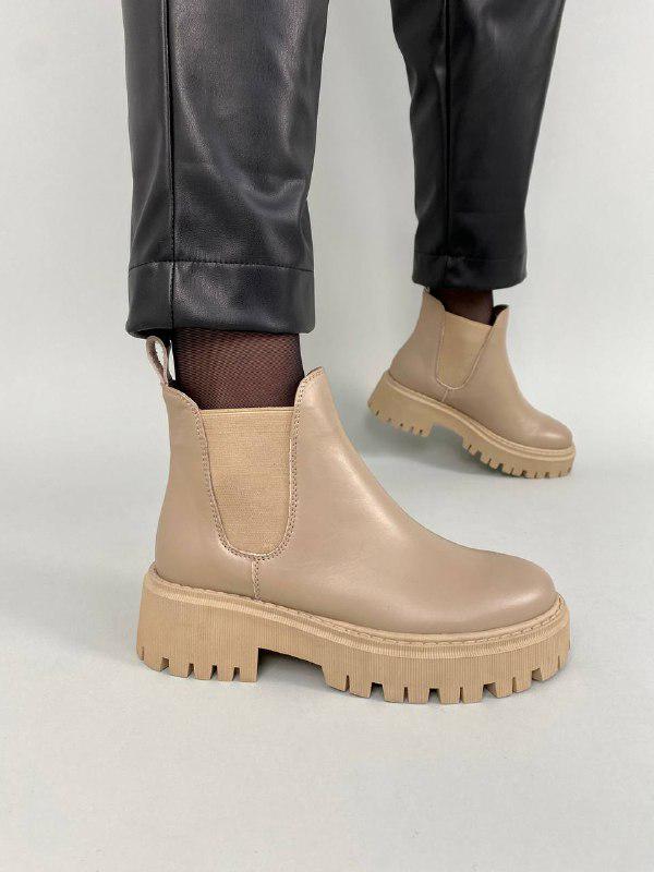 Челси кожаные демисезонные р. 36 Бежевый (9942д/36)