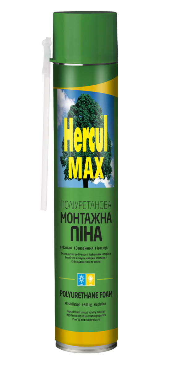 Пена монтажная HERCUL MAX всесезонная 850 мл (HF002)