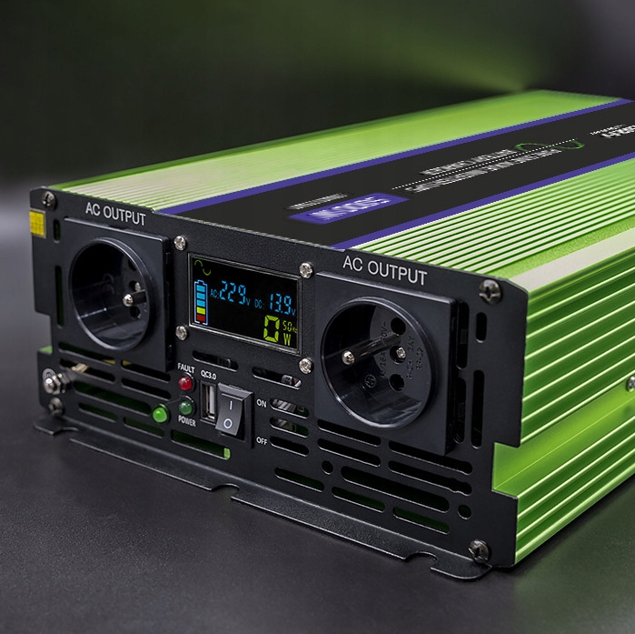 Інвертор 12 230 QOLTEC із чистою синусоїдою та зарядним пристроєм 5000 Вт (2328871139) - фото 5 Інвертор 12 230 QOLTEC із чистою синусоїдою та зарядним пристроєм 5000 Вт (2328871139) - фото 5