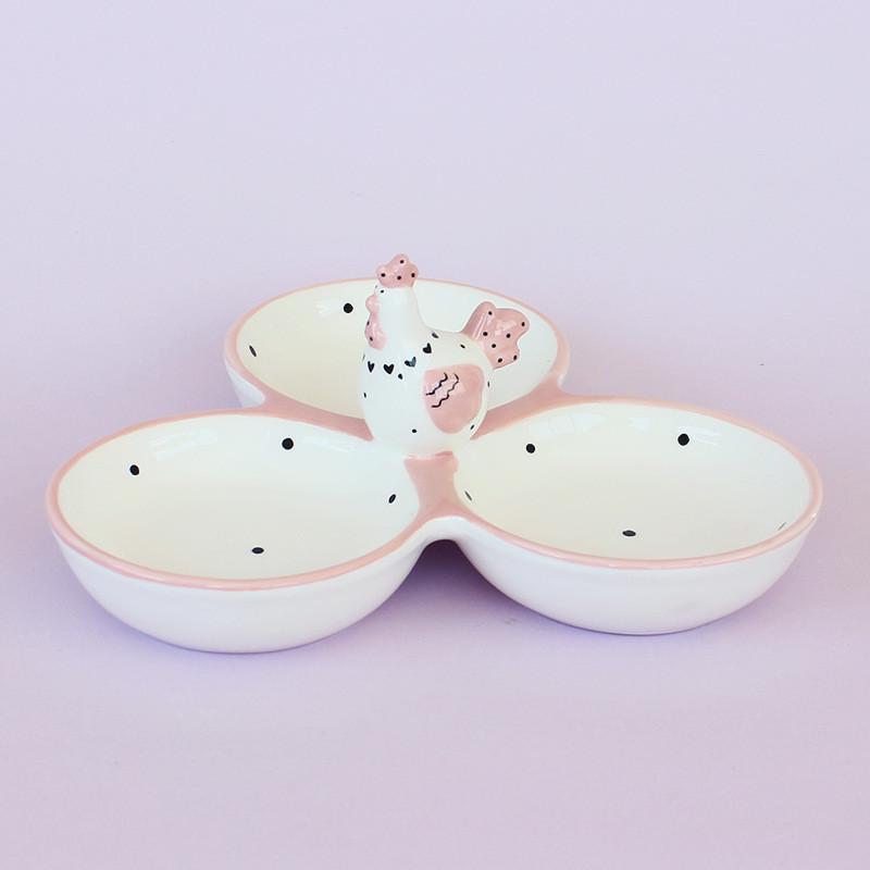 Мінажниця на 3 відділення Курка Великдень 6792 8,3х20,2х18,2 см (4358009) - фото 2 Мінажниця на 3 відділення Курка Великдень 6792 8,3х20,2х18,2 см (4358009) - фото 2