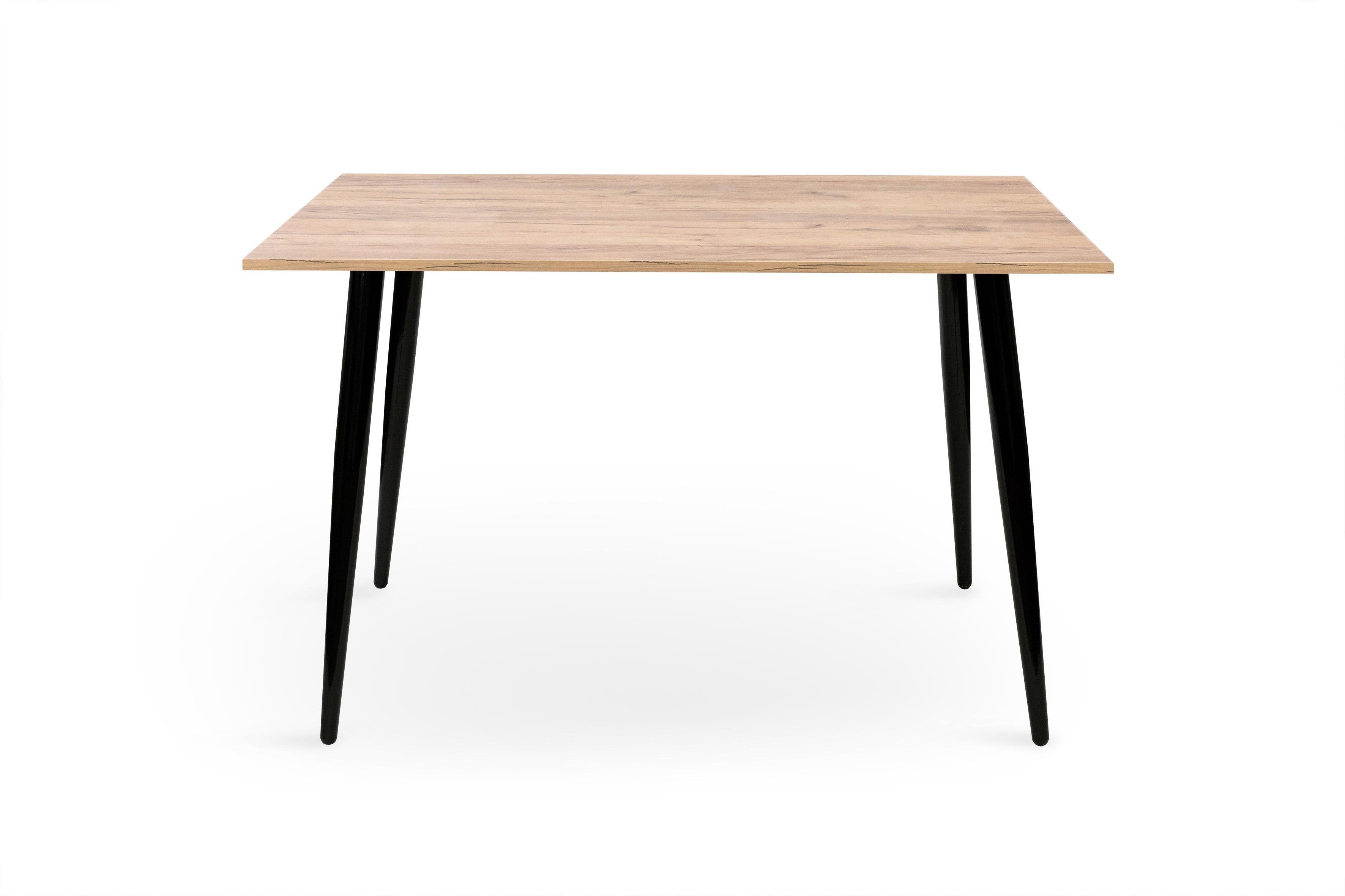 Обеденный стол Гейт 1200/2000х700х760 мм Крафт Золотой/Черные ножки (GAА0058011) Обеденный стол Гейт 1200/2000х700х760 мм Крафт Золотой/Черные ножки (GAА0058011)