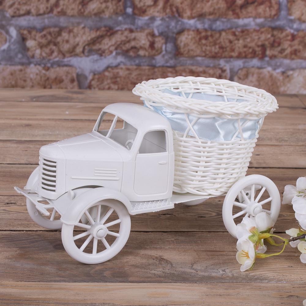 Кашпо Грузовик пластиковый с лентой (2819-1)