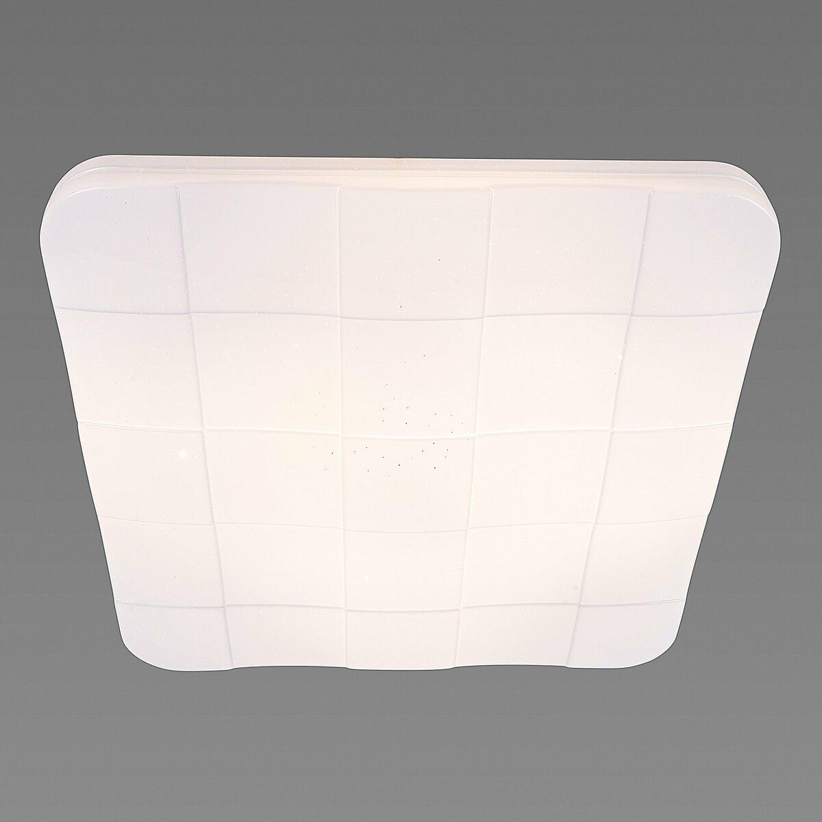 Люстра светодиодная Sirius квадратная 96W 3000-6500К с RGB Белый (GLX-19653-450 96W RGB)