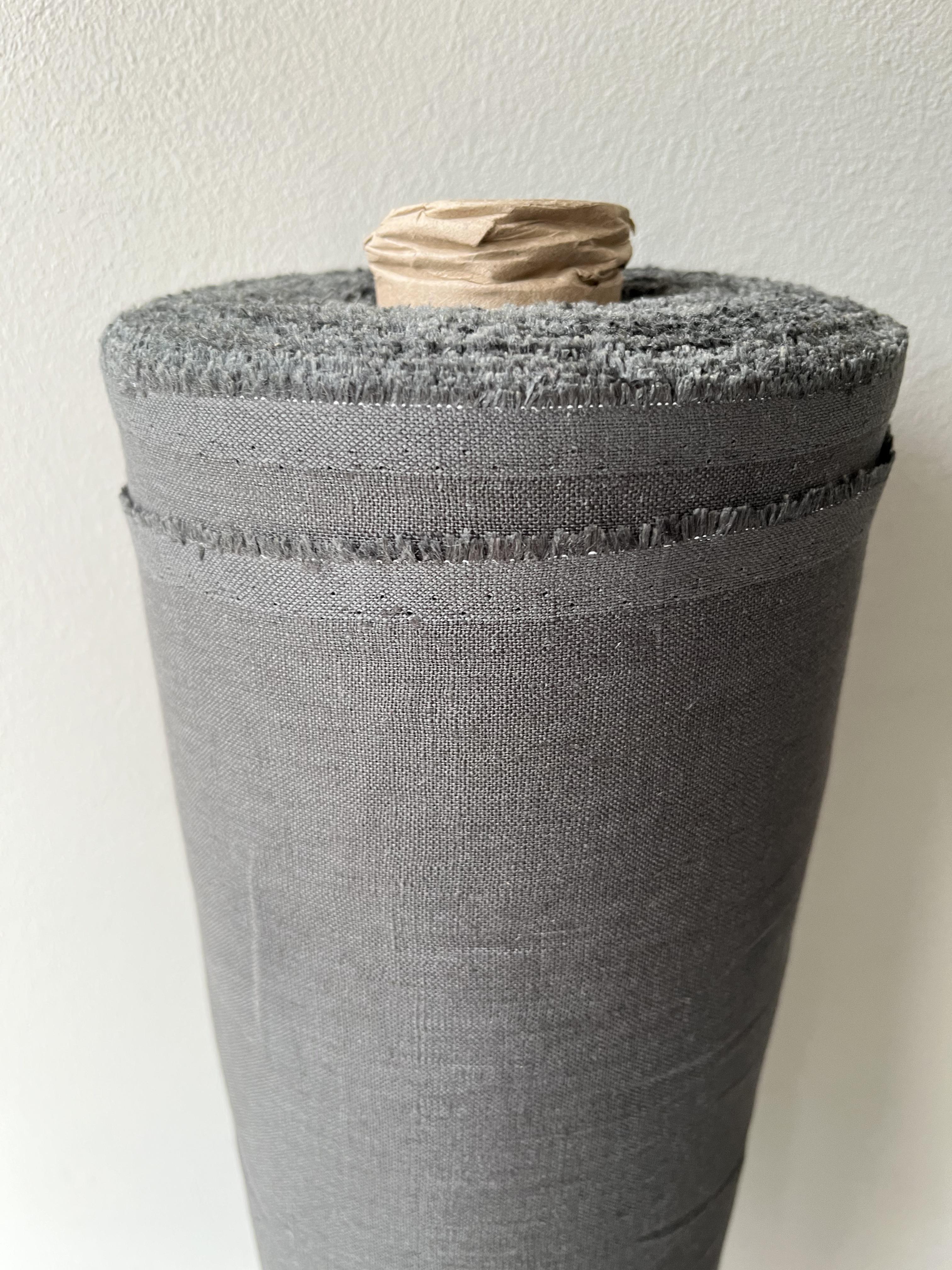 Ткань костюмная льняная Linen Plus 148 см 744 Графитовый