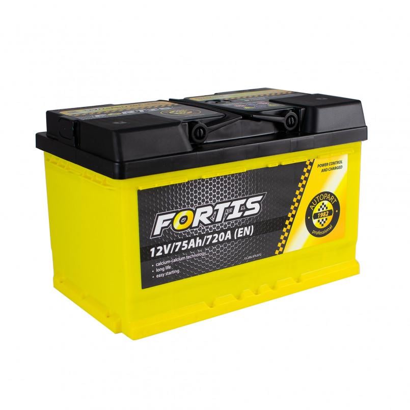 Аккумулятор Fortis sb низкий Euro FRT75-00L 75Ah 12V