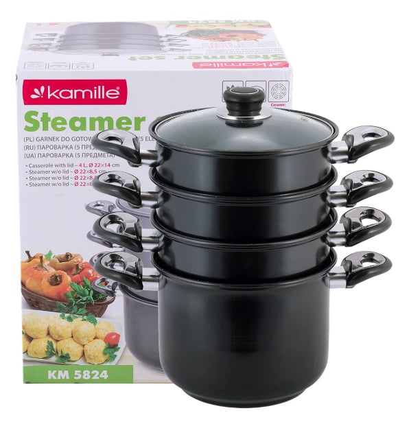 Пароварка с крышкой Kamille 4 л (KM-5824)
