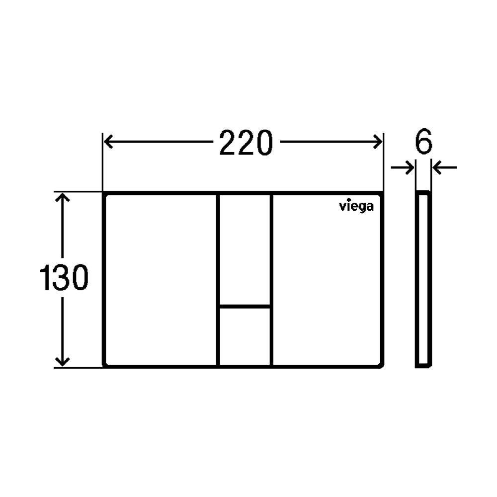 Кнопка зливу для інсталяції Viega Prevista Visign for Style 24 773298 матована Сатин (126900) - фото 3