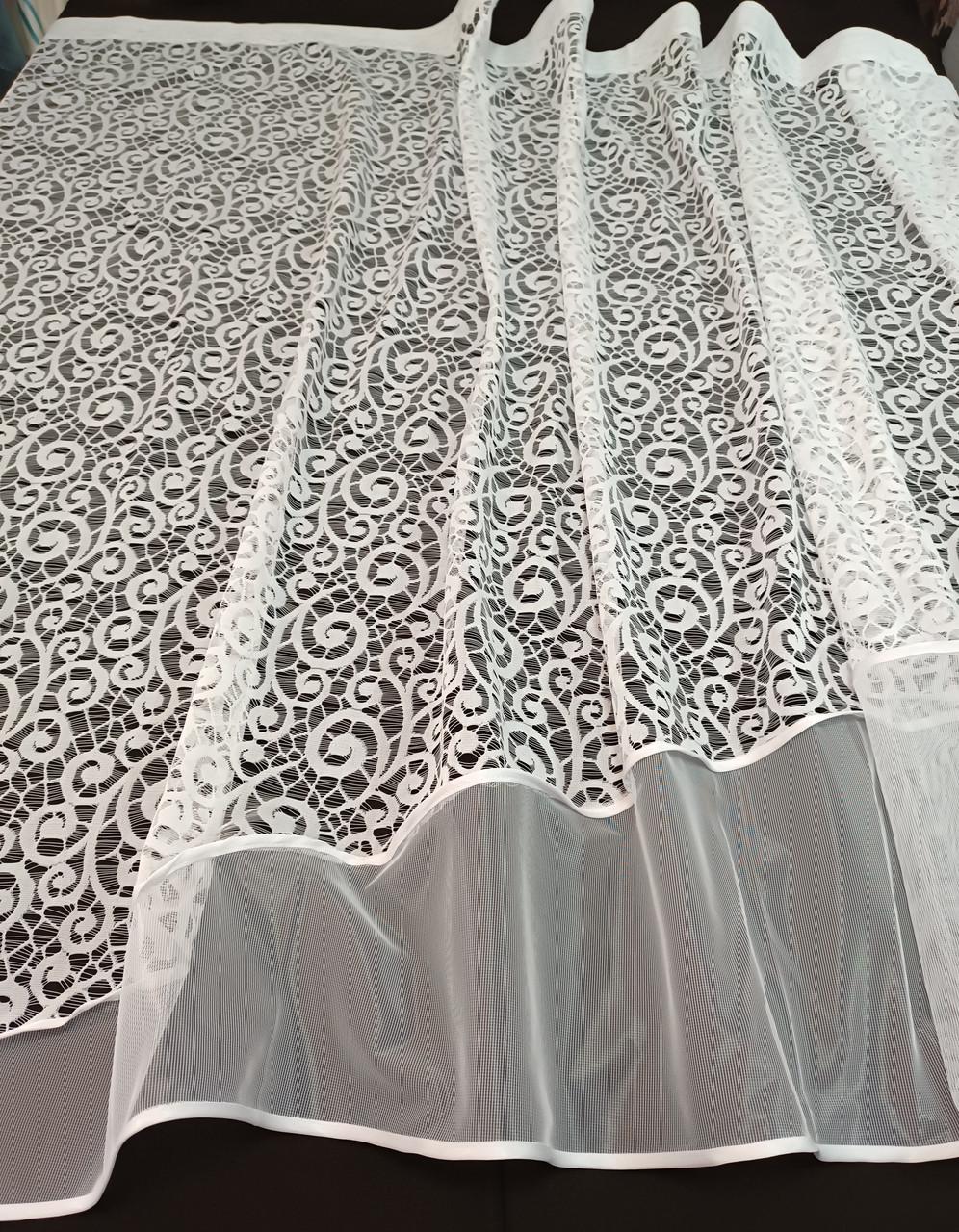 Штора арка Білий (404) - фото 4