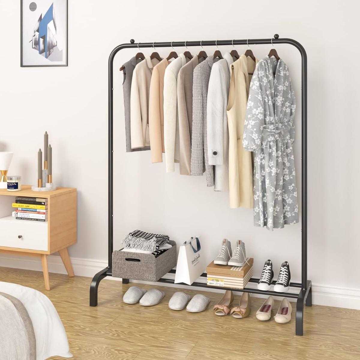 Вешалка-стойка для одежды Double Pole 110х40х150 см (R88771) - фото 2 Вешалка-стойка для одежды Double Pole 110х40х150 см (R88771) - фото 2