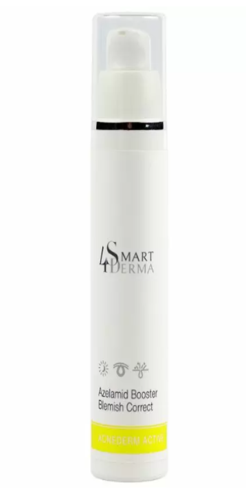 Флюид ночной себорегулирующий Smart4Derma Azelamid Booster Blemish Correct Acne derm active 50 мл (14824426)