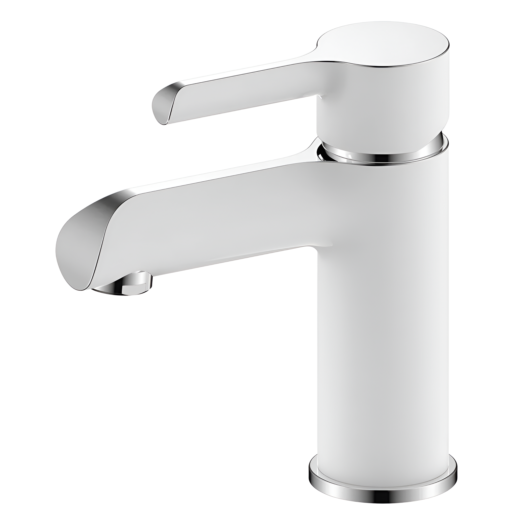 Смеситель для раковины Gappo G1003-8 однорычажный Белый/Хром