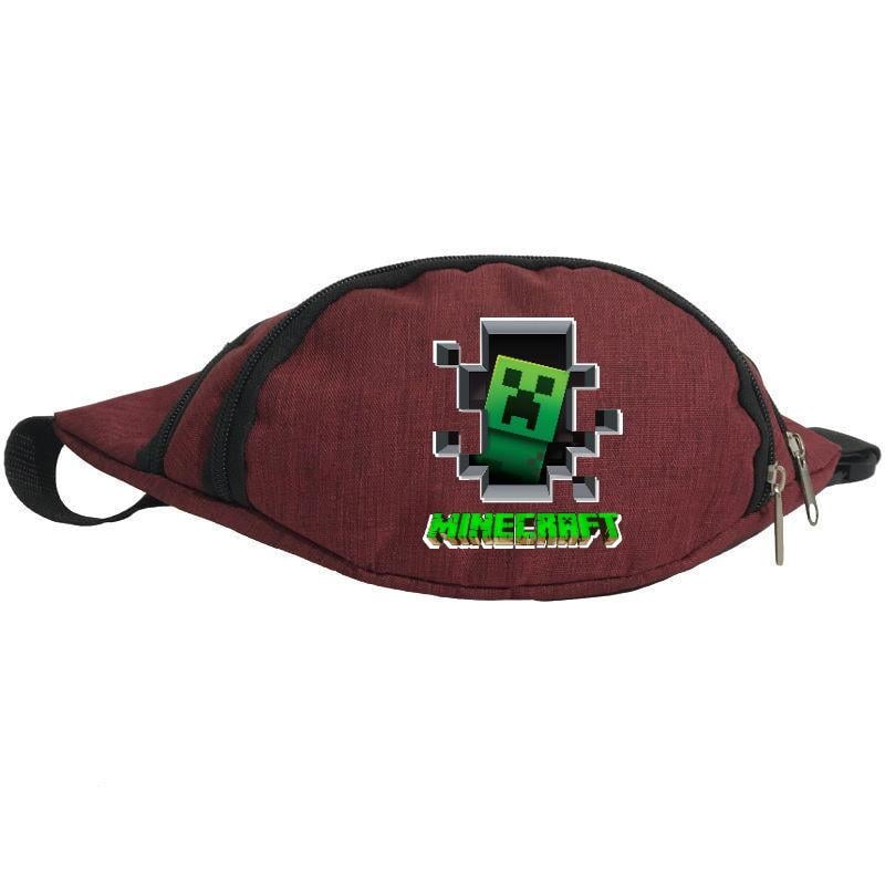 Поясная сумка-бананка Cappuchino toys Minecraft MC-Creeper Бордовый (1640031556) Поясная сумка-бананка Cappuchino toys Minecraft MC-Creeper Бордовый (1640031556)