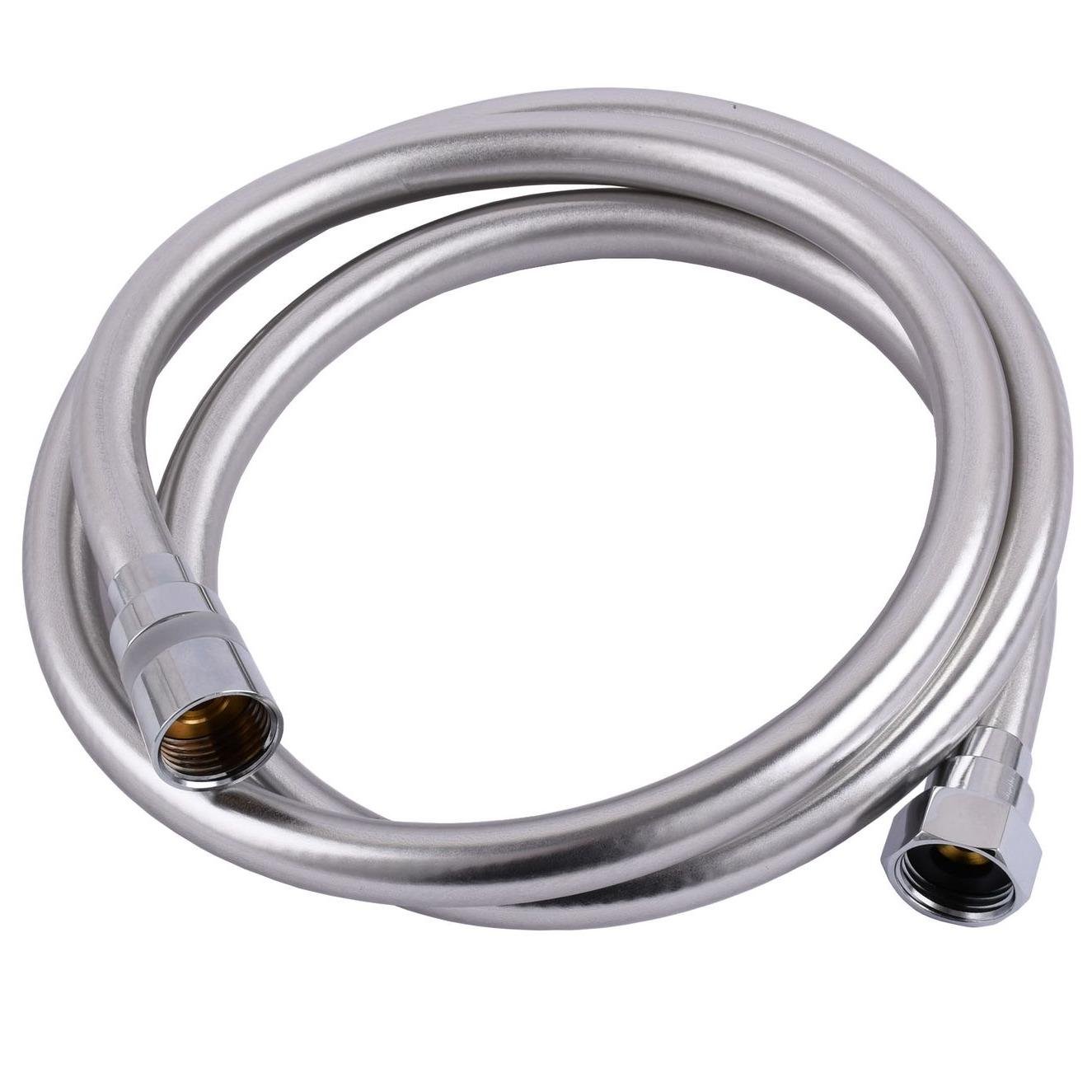 Шланг для душу силіконовий TOPAZ TSH-6111-GR 000022520 1500 мм Хром (129919)