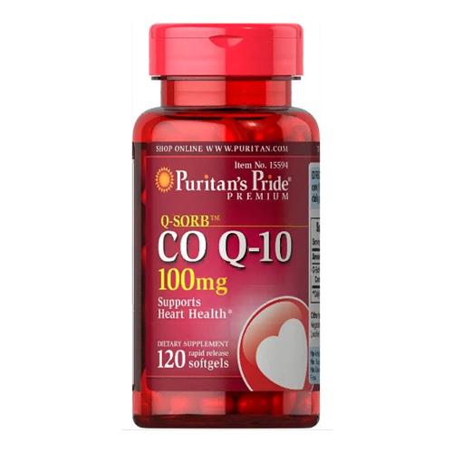 Коэнзим Puritan's Pride Q-Sorb Co Q-10 100 мг 120 Softgels