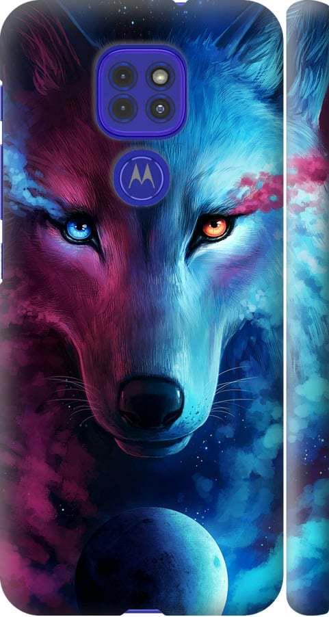 Чехол на Motorola G9 Play Арт-волк (3999m-2105-42517)