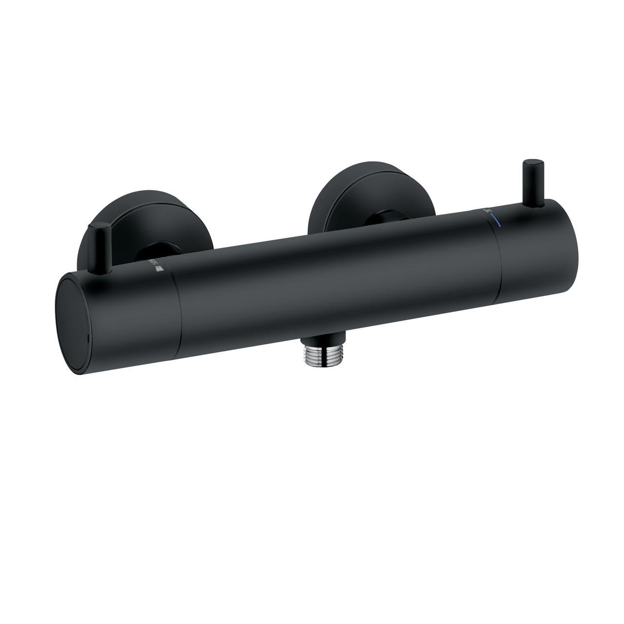 Змішувач для душу Kludi Bozz 352033938 із термостатом Чорний (184851)
