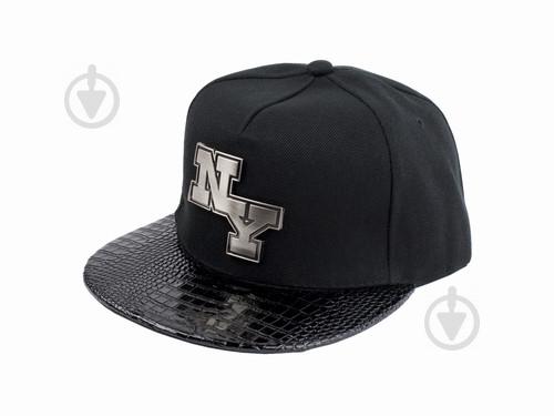 Бейсболка peaked cap Snapback Gold NY Steel GLH One sizе Черный (23241)